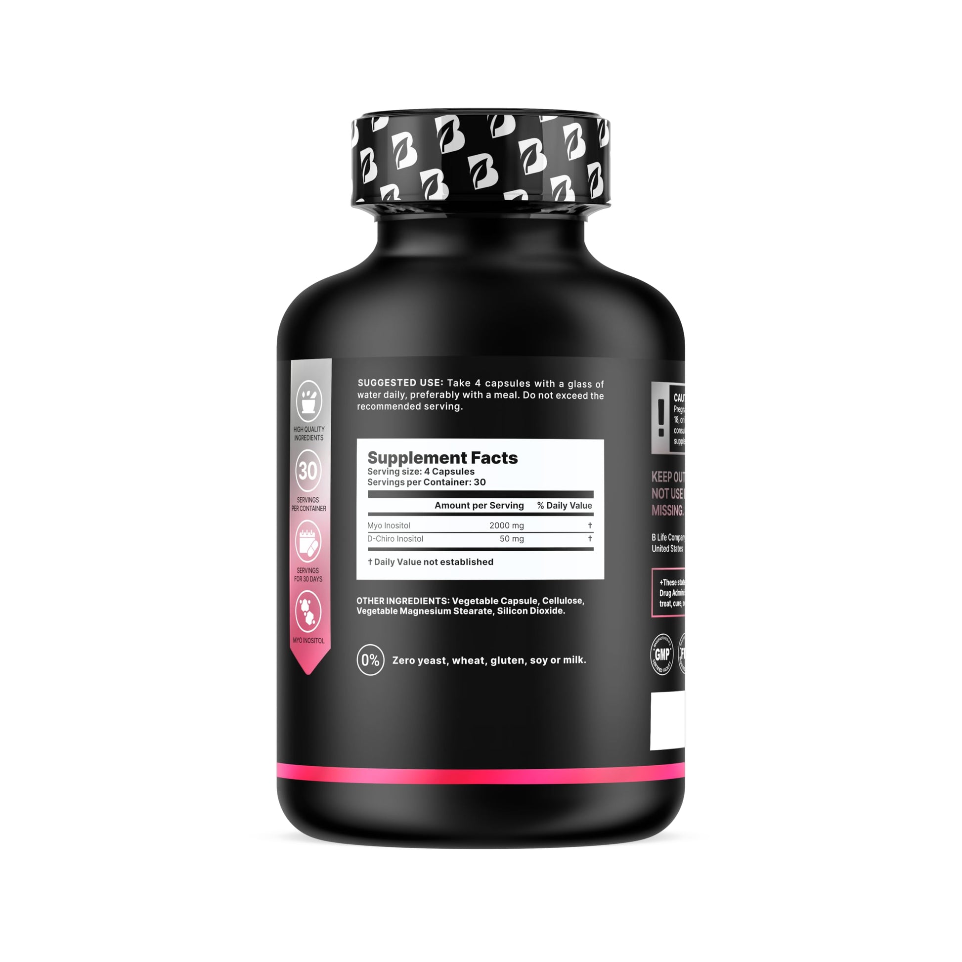 Suplemento 40:1 mioinositol y d-ciro inositol para balance hormonal
