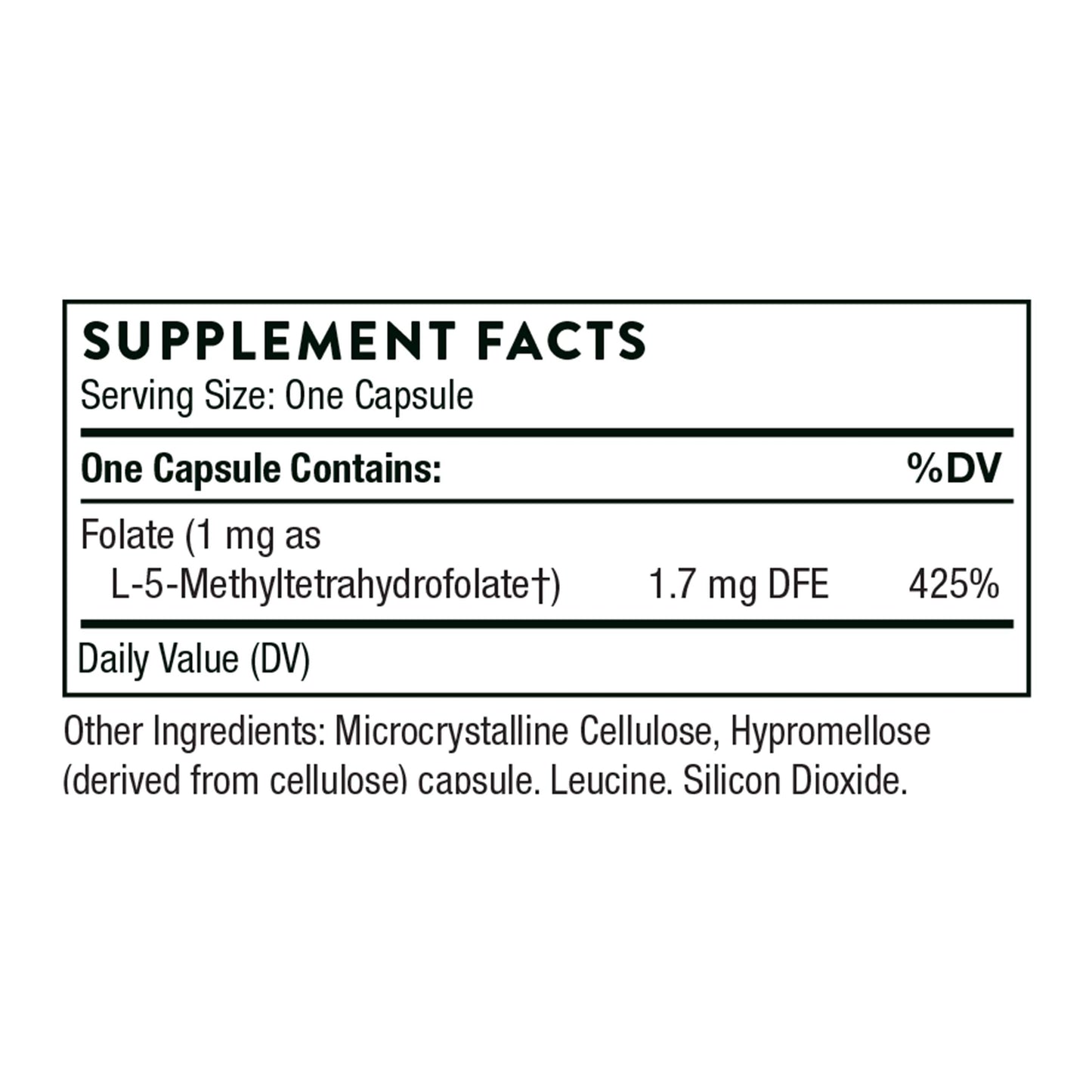 Suplemento 5-mthf y vitamima b12 thorne para salud cardíaca