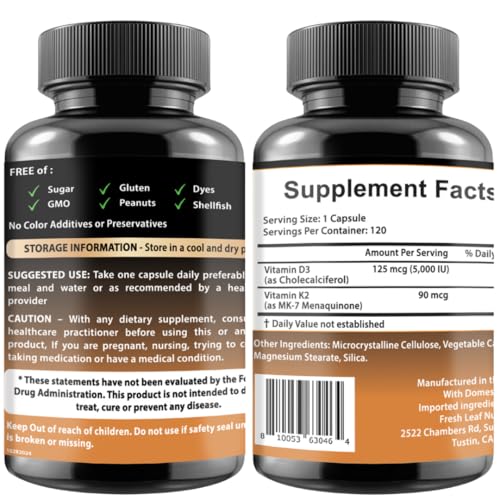 Suplemento 8 en 1 para apoyo inmunológico con vitamina D3 K2 y hierbas