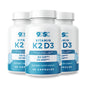 Suplemento 9DSC vitamin D3 y K2 MK-7 para salud ósea