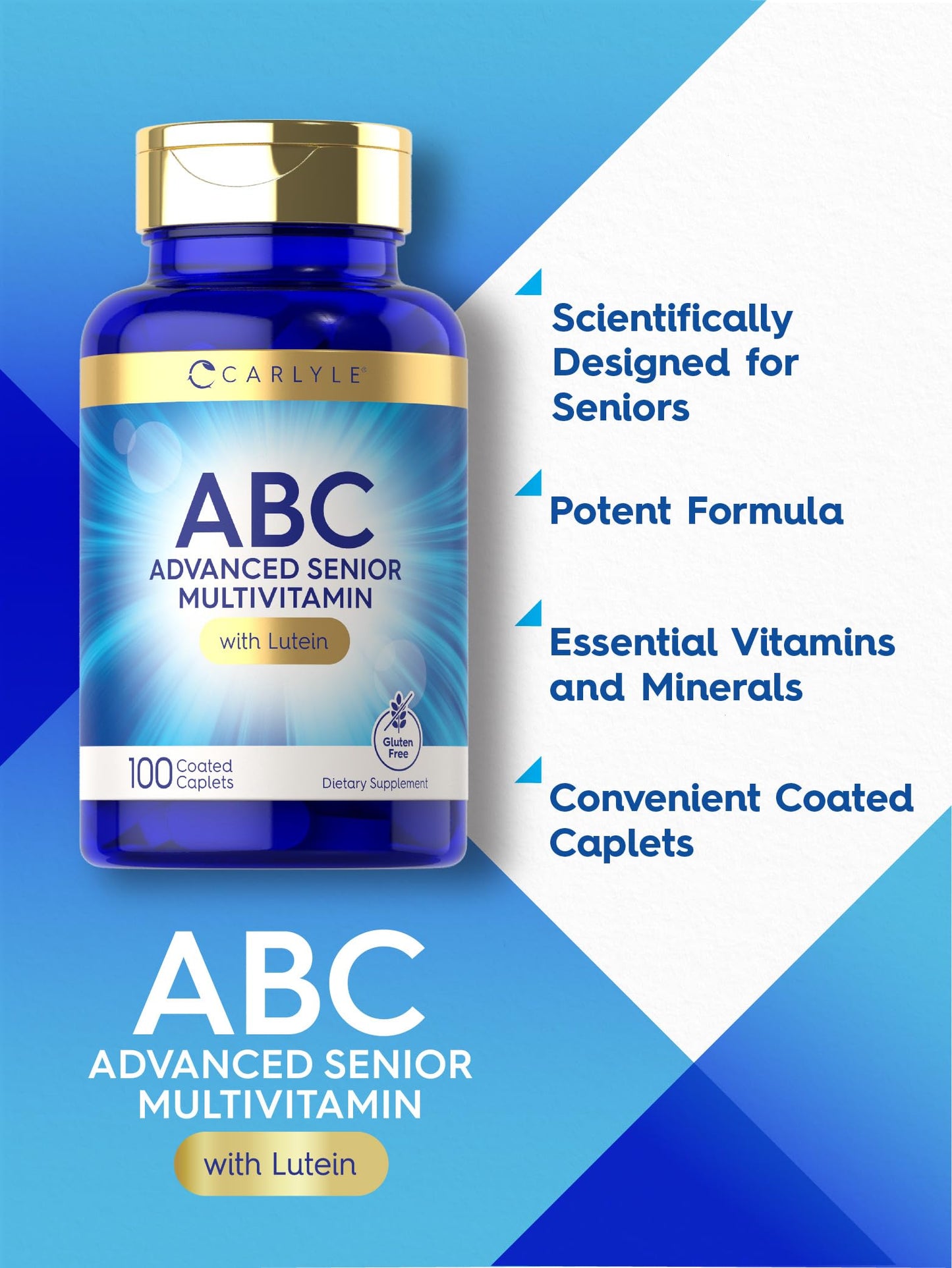 Suplemento ABC avanzado Carlyle para personas mayores.
