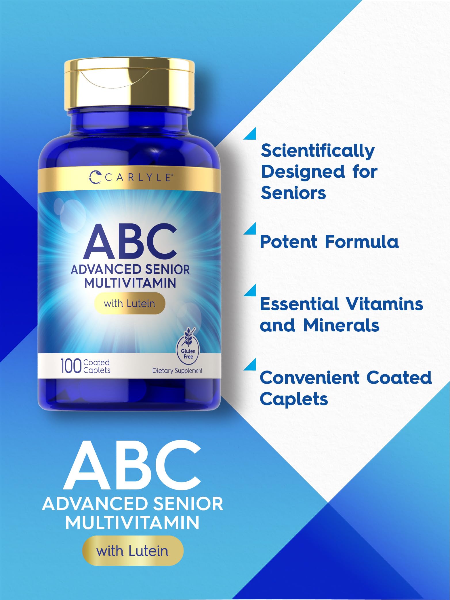 Suplemento ABC avanzado Carlyle para personas mayores.