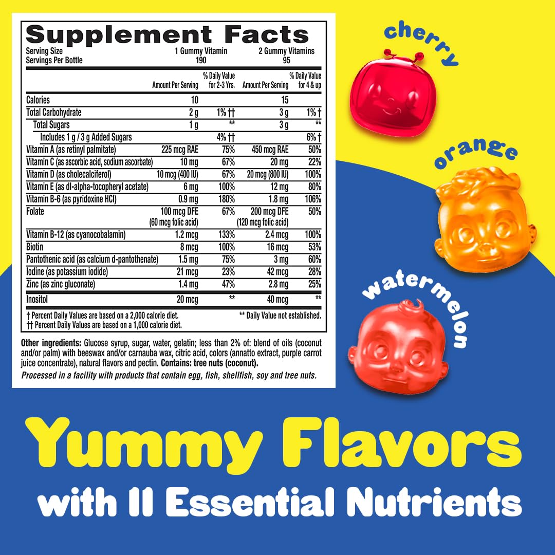 Suplemento alimenticio para niños con vitaminas esenciales