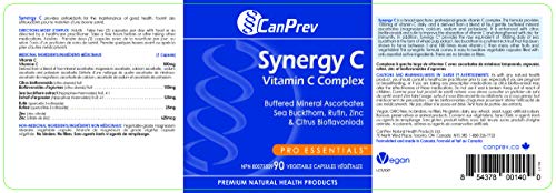Suplemento antioxidante CanPrev Synergy C vitamina C 1000 mg 90 cápsulas