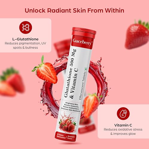 Suplemento antioxidante Graceberry piel clara y sana tabletas glutatión