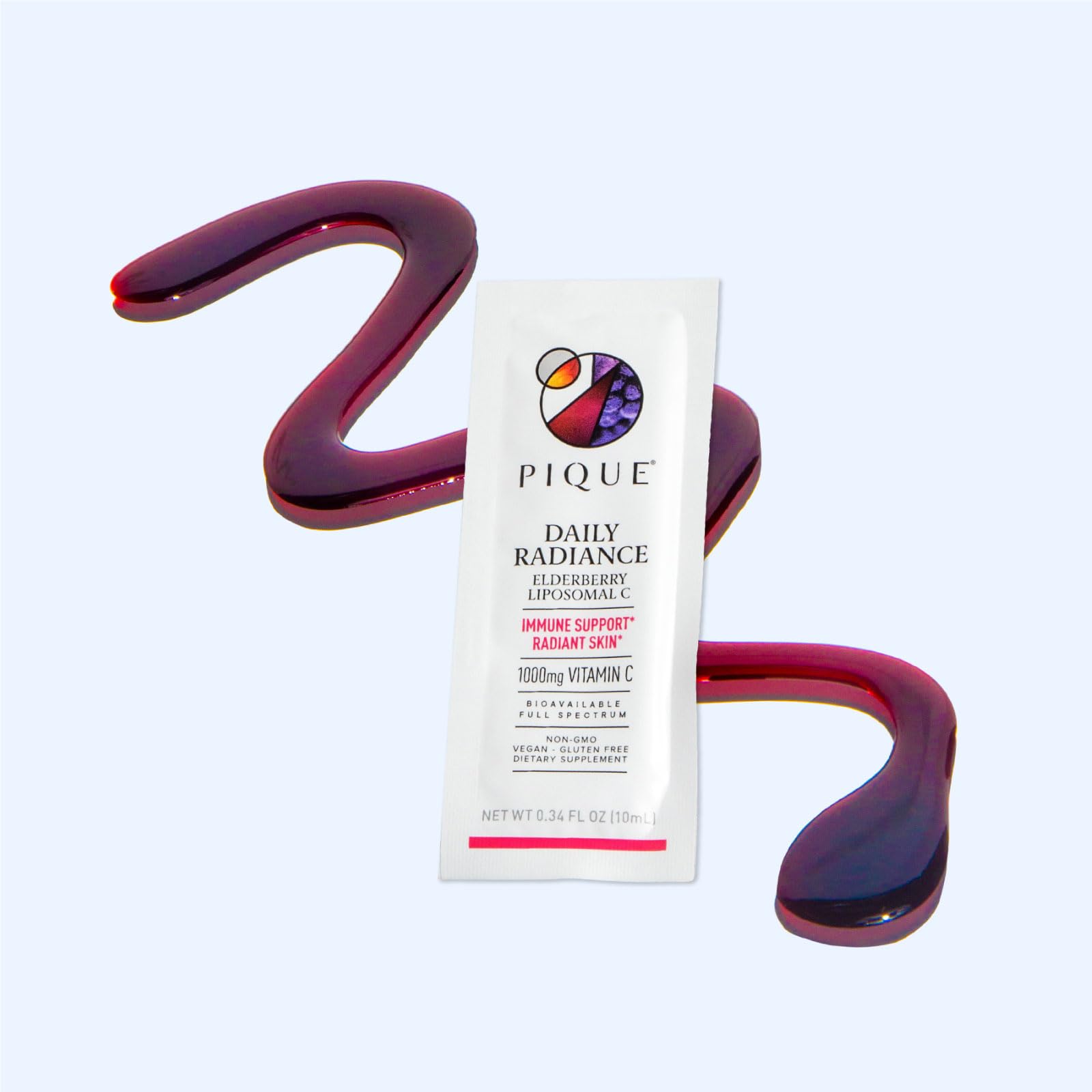 Suplemento antioxidante PIQUE vitamina c liposomal y saúco