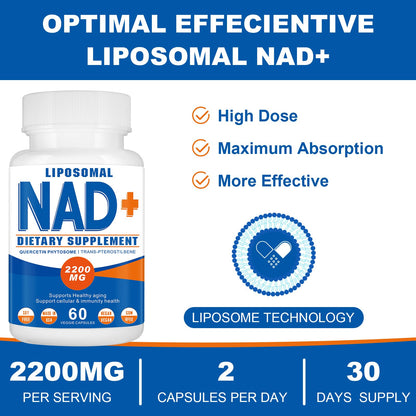 Suplemento antioxidante resveratrol nad+ para envejecimiento saludable
