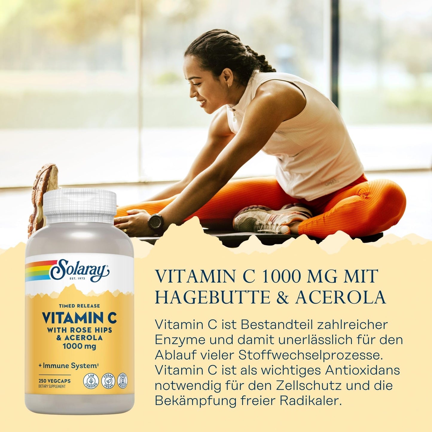 Suplemento antioxidante Solaray C 1000mg