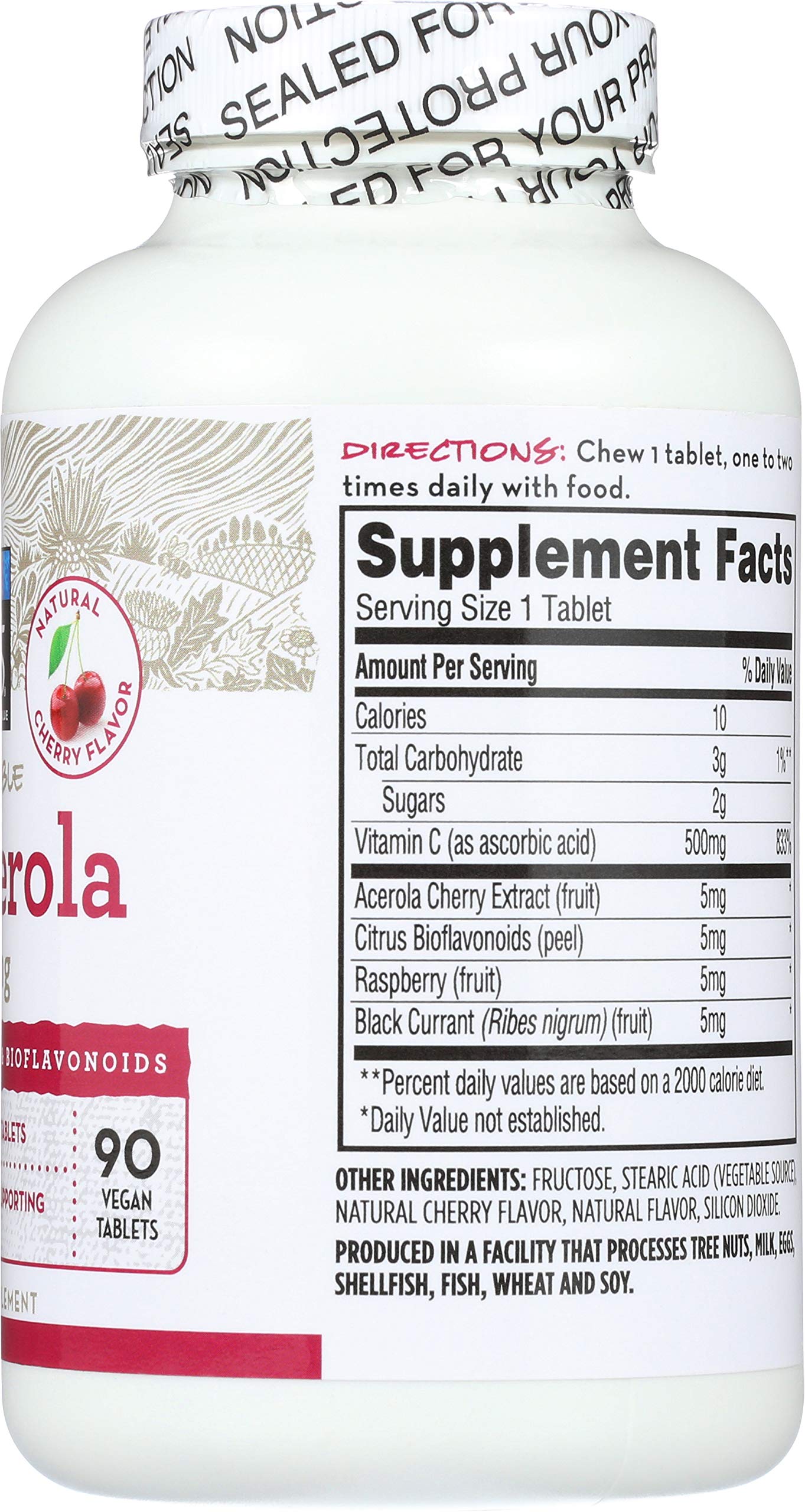 Suplemento antioxidante vitamina c acerola 365 Whole Foods