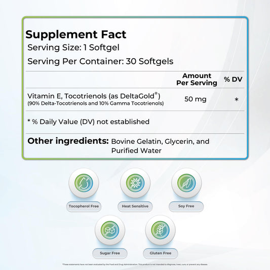Suplemento antioxidante WELLNESS EXTRACT vitamina e tocotrienoles