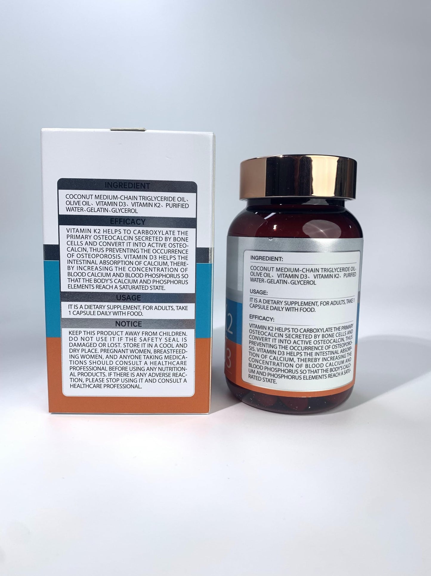 Suplemento anytalk d3 k2 vitaminas cápsulas de fácil absorción