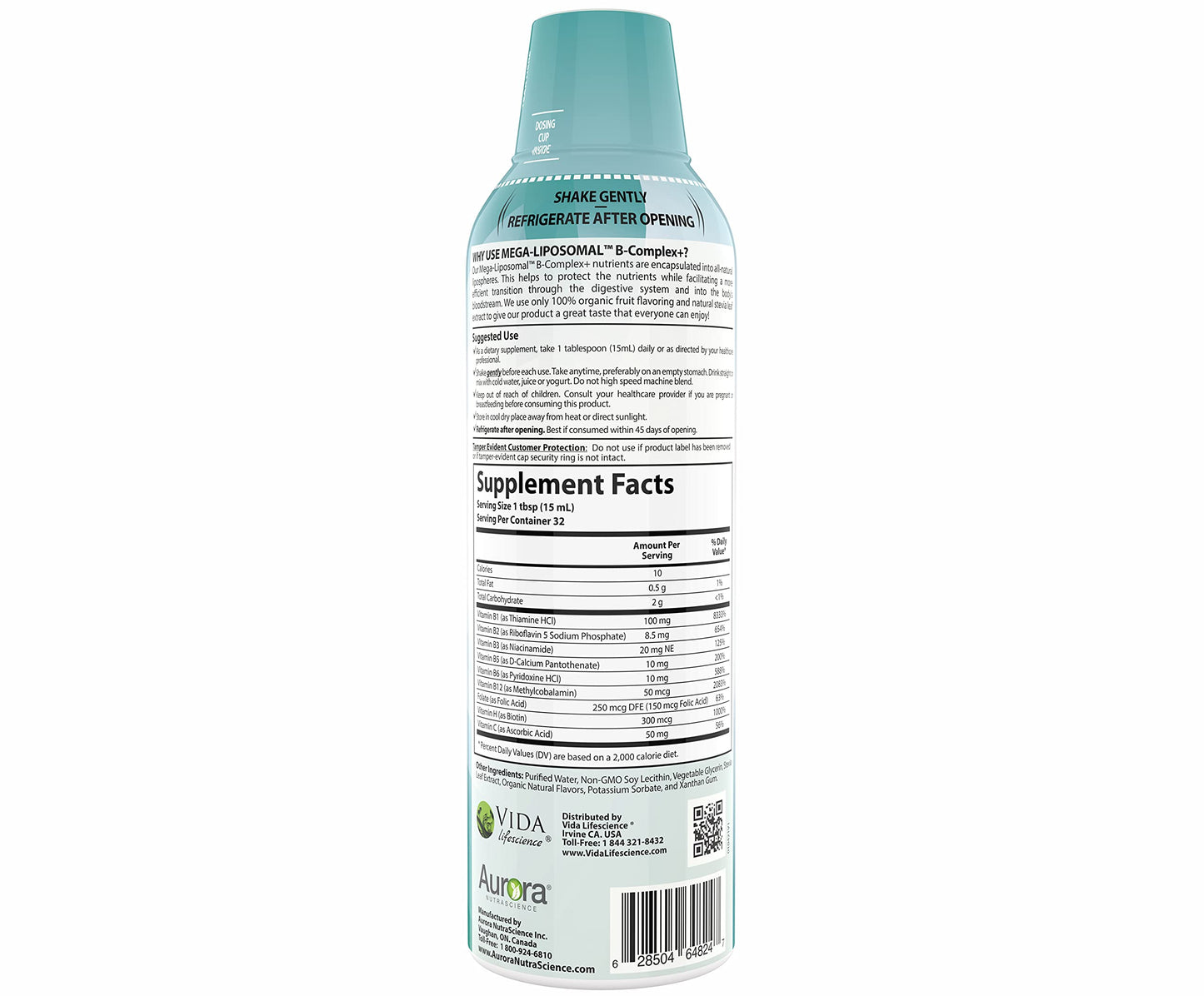 Suplemento aurora nutrascience packaged in box and bottle