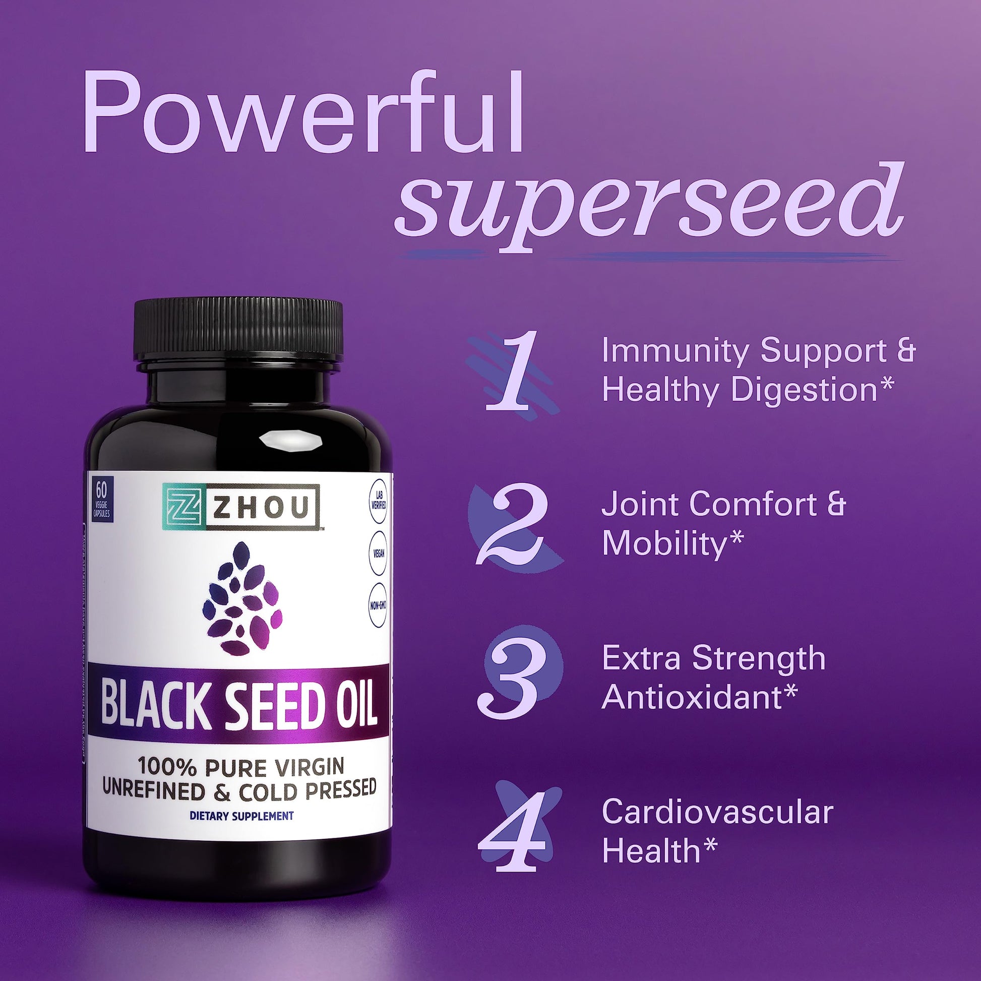 Suplemento avanzado Zhou con vitamina D3, K2 y antioxidantes