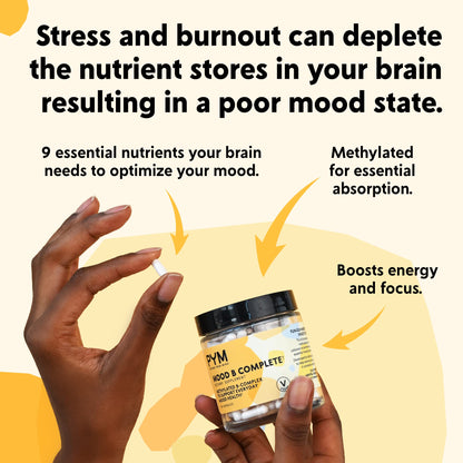 Suplemento B complejo para equilibrio emocional PYM