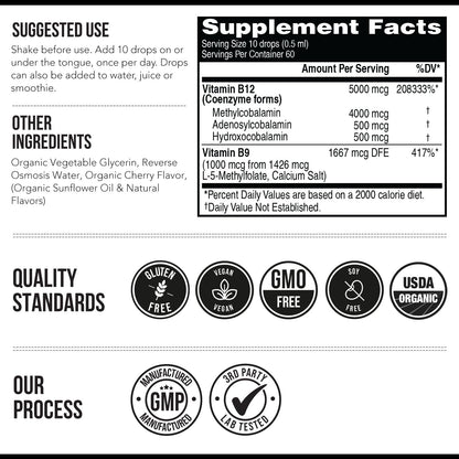 Suplemento B12 para desintoxicación y energía