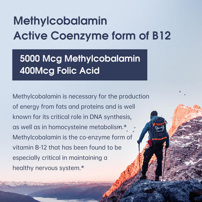 suplemento b12 vegano oppuland metilcobalamina 120 tabletas masticables