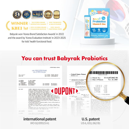 Suplemento babyrak para niños con vitamina D