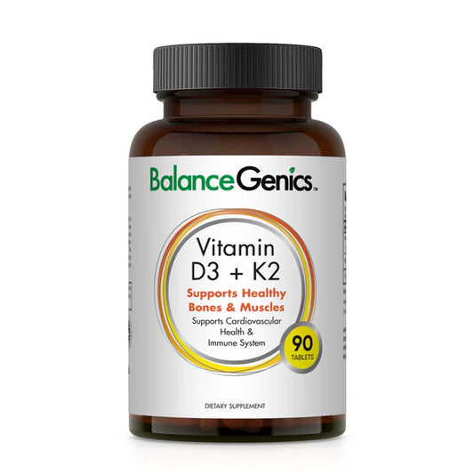 Suplemento BalanceGenics vitamina D3 y K2 90 tabletas
