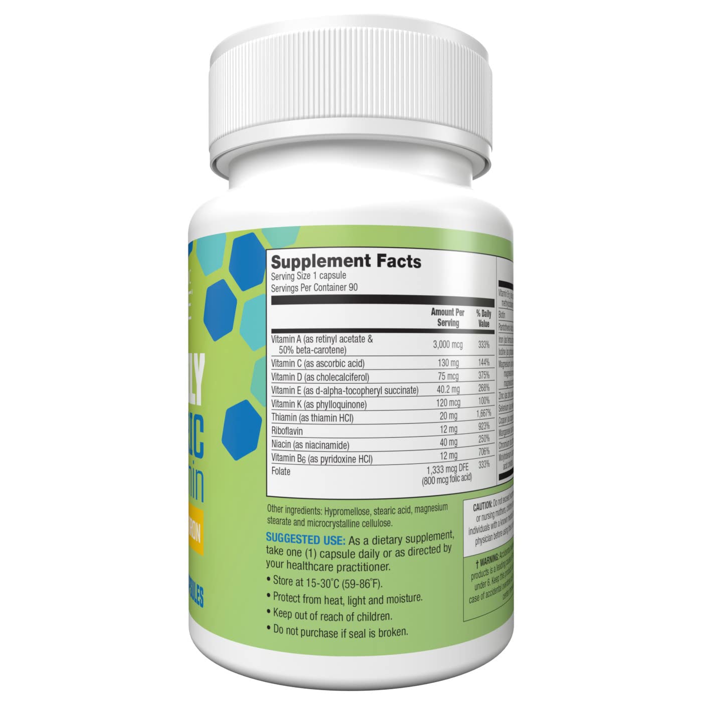 Multivitamina Bariátrica, Suplemento de hierro y vitaminas