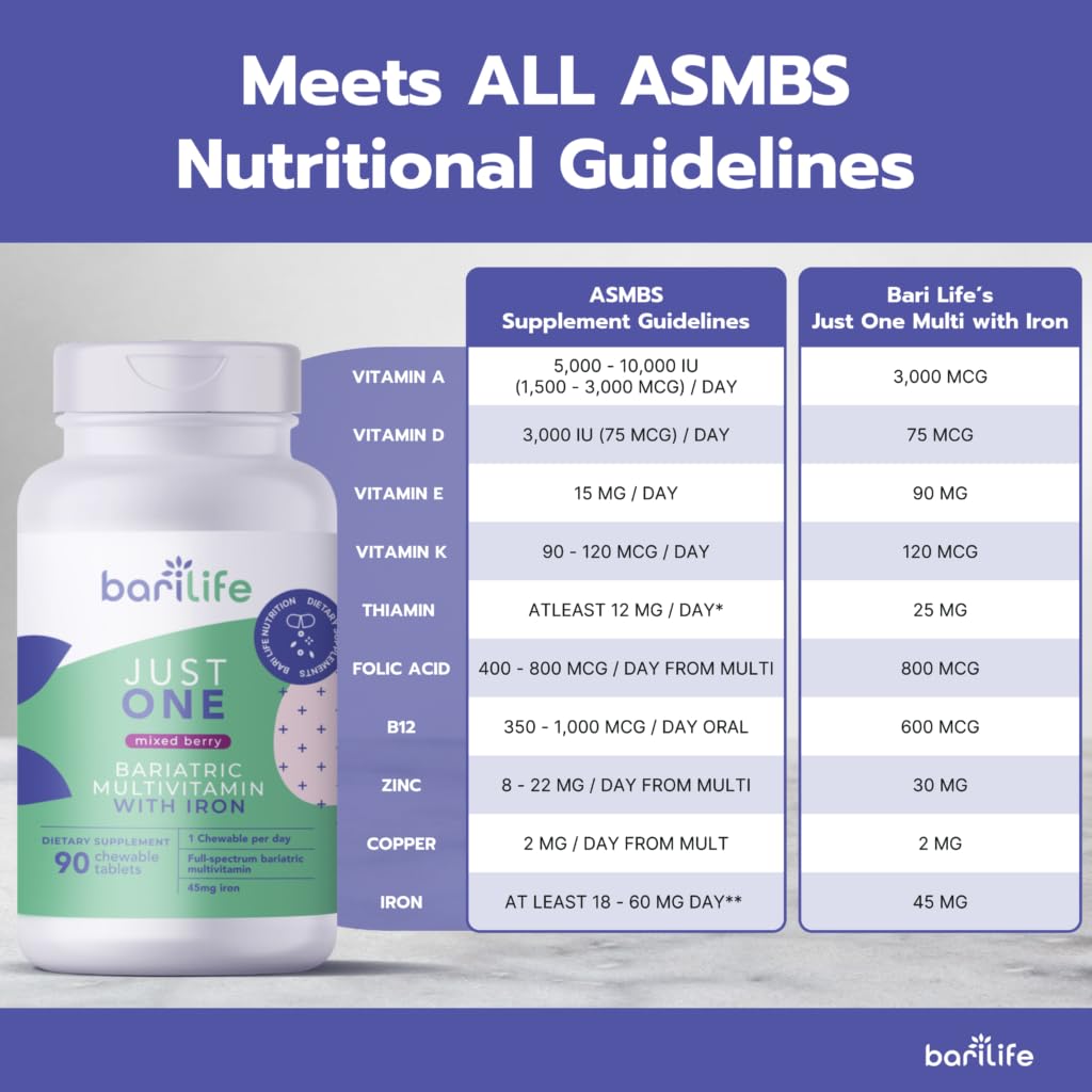 Suplemento bariátrico multivitaminas hierro Bari Life