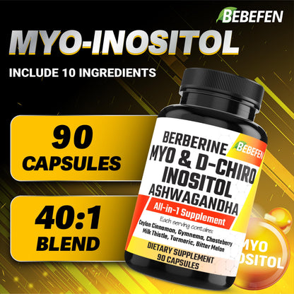 Suplemento BEBEFEN con Ashwagandha y Berberina para mujeres