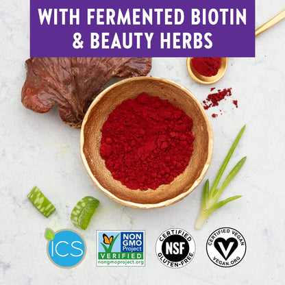 Suplemento para belleza New Chapter con biotina fermentada 30 cápsulas
