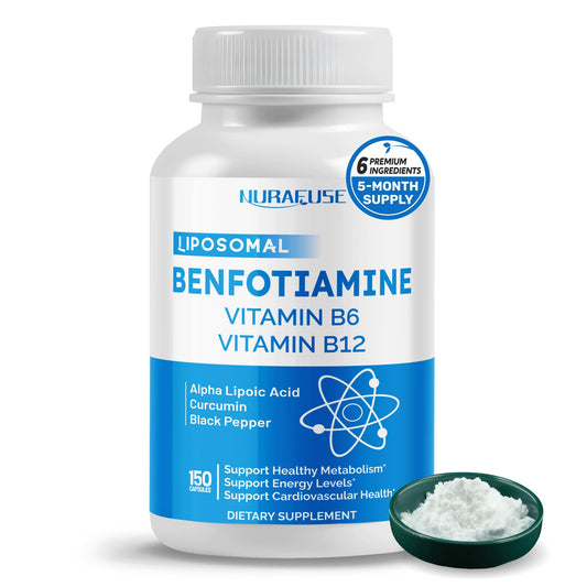Suplemento Benfotiamina Liposomal Nurafuse frasco