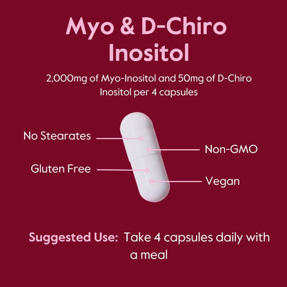 Suplemento Bestvite inositol sin estearatos no GMO vegano