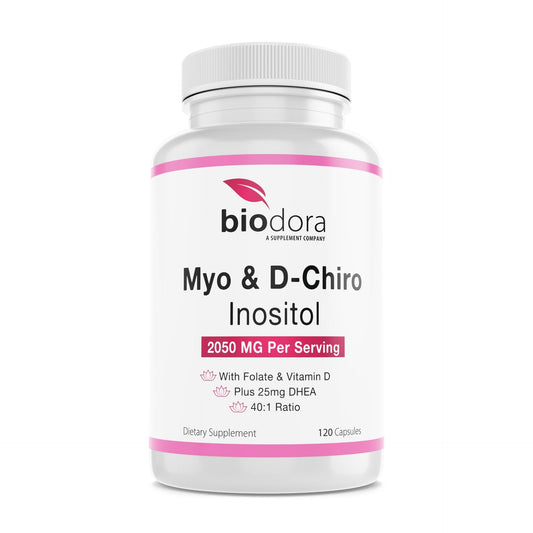 Suplemento Biodora Inositol 40:1 con folato vitamina D 120 cápsulas