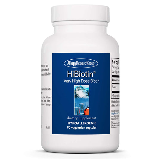 Suplemento biotina alta potencia Allergy Research Group 90 cápsulas