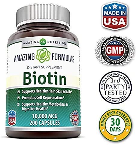 Suplemento biotina pureza y calidad garantizadas Amazing Nutrition