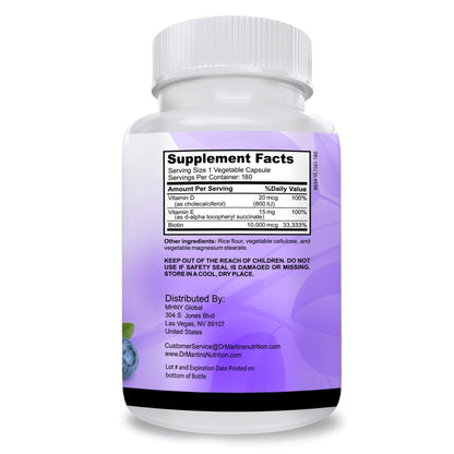 Suplemento biotina para uñas y cabello saludable