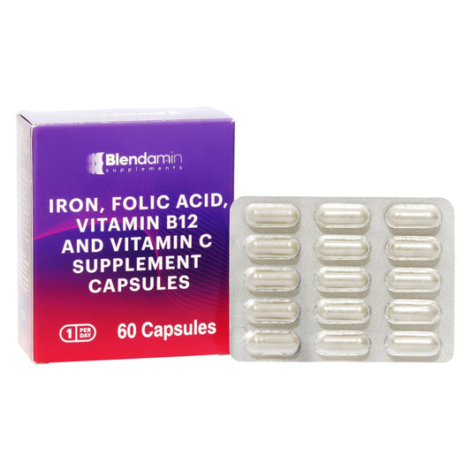 Suplemento Blendamin hierro y vitaminas 60 cápsulas