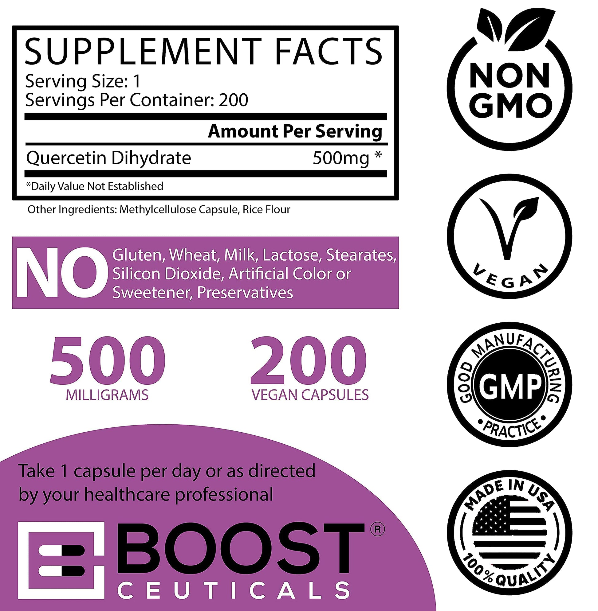 Suplemento BoostCeuticals con vitamina alga roja y quercetina
