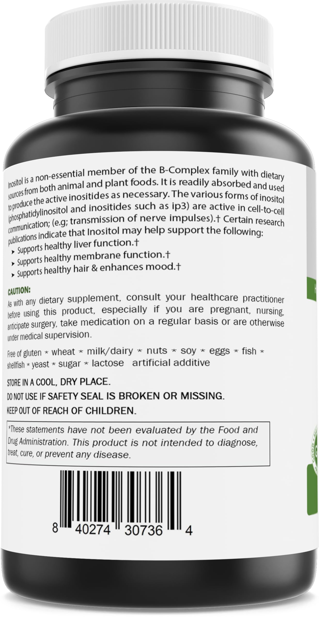 Suplemento Brieofood 2000mg Mio Inositol tableta