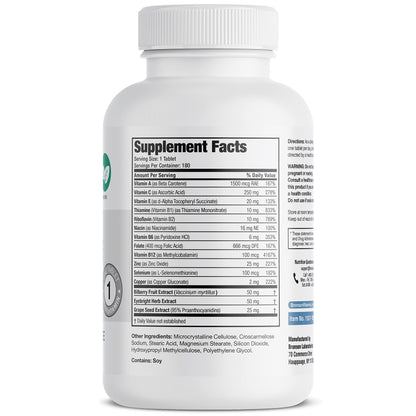 suplemento bronson con tabla nutricional