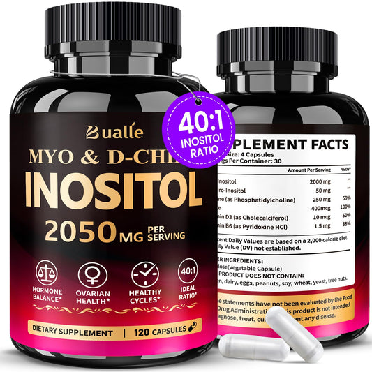 Suplemento Bualle mio y d-chiro inositol 120 cápsulas