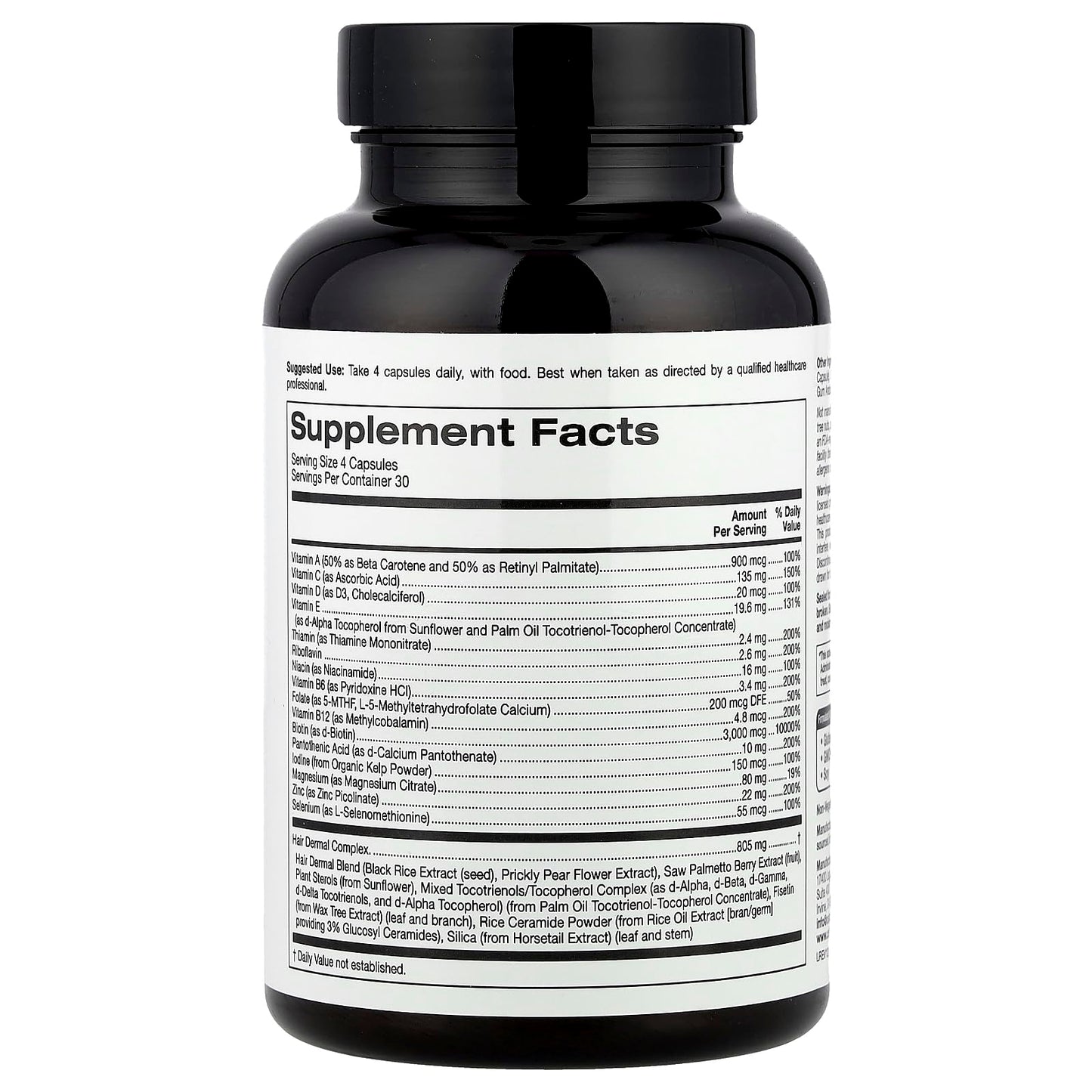 suplemento cabello california gold nutrition 120 capsulas vegetales