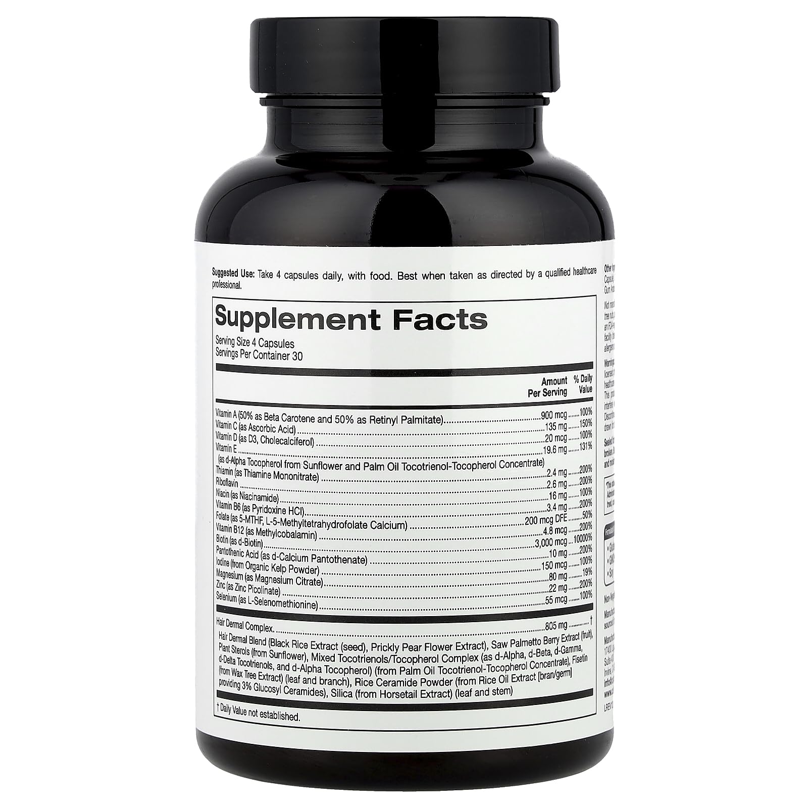 suplemento cabello california gold nutrition 120 capsulas vegetales