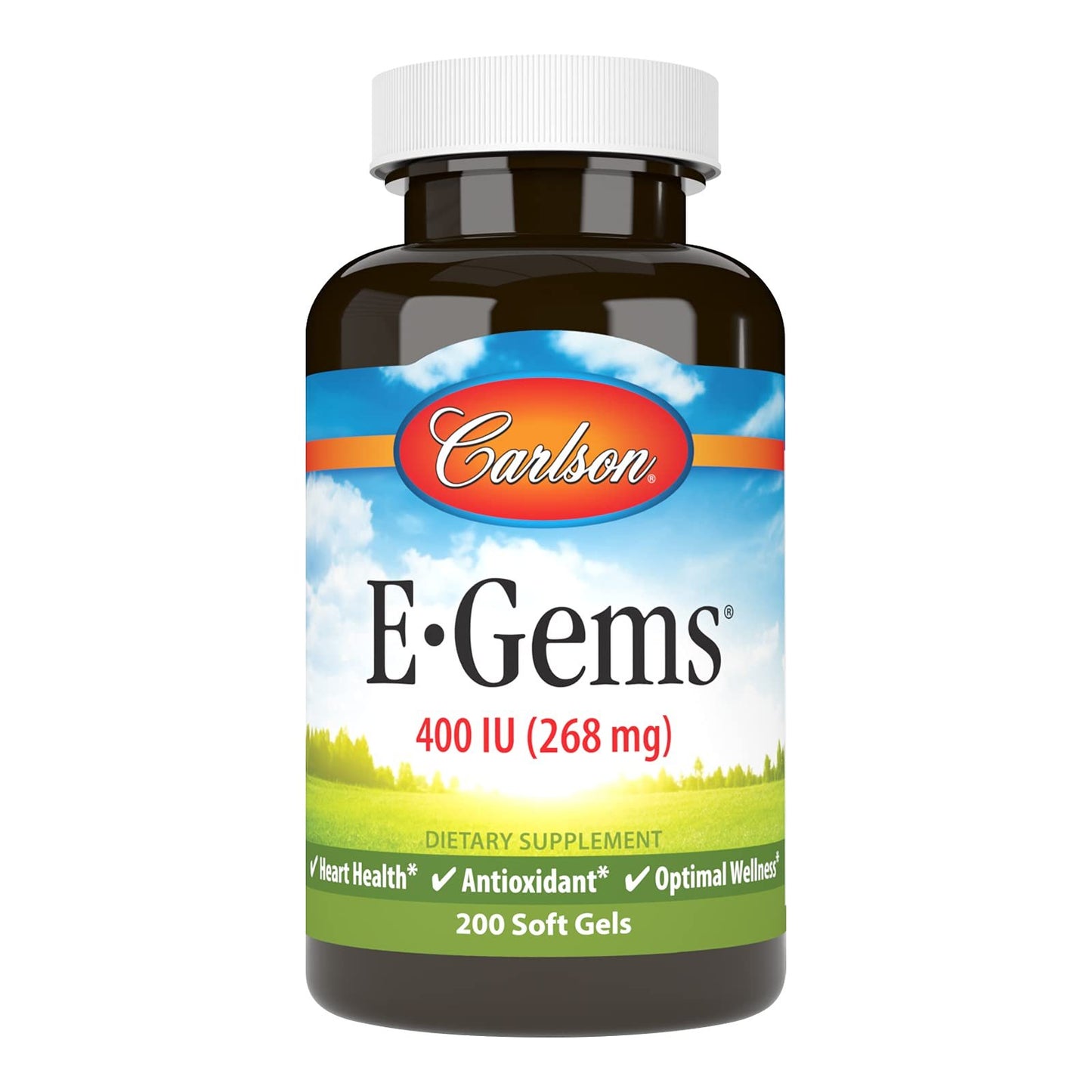 Suplemento calidad garantizada vitamina E antioxidante Carlson E-Gems