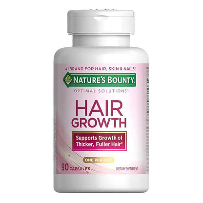 Suplemento capilar Nature's Bounty 90 cápsulas veganas