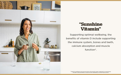 Suplemento Solgar Vitamina D3 con cápsulas visibles