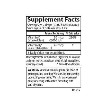 Suplemento nombre marca carlson vitamina d3 k2 gotas líquidas