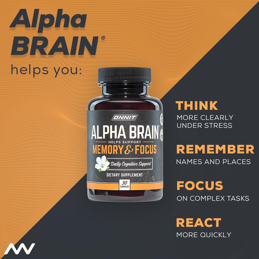 Suplemento cerebral Alpha Brain para hombres y mujeres
