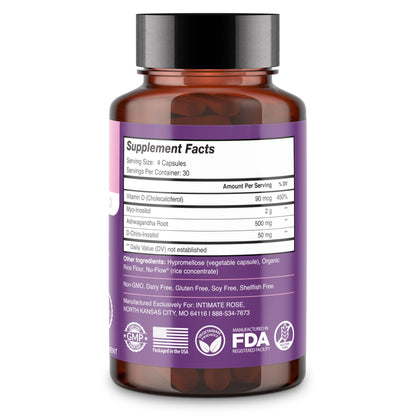 Suplemento certificado Intimate Rose inositol 40:1