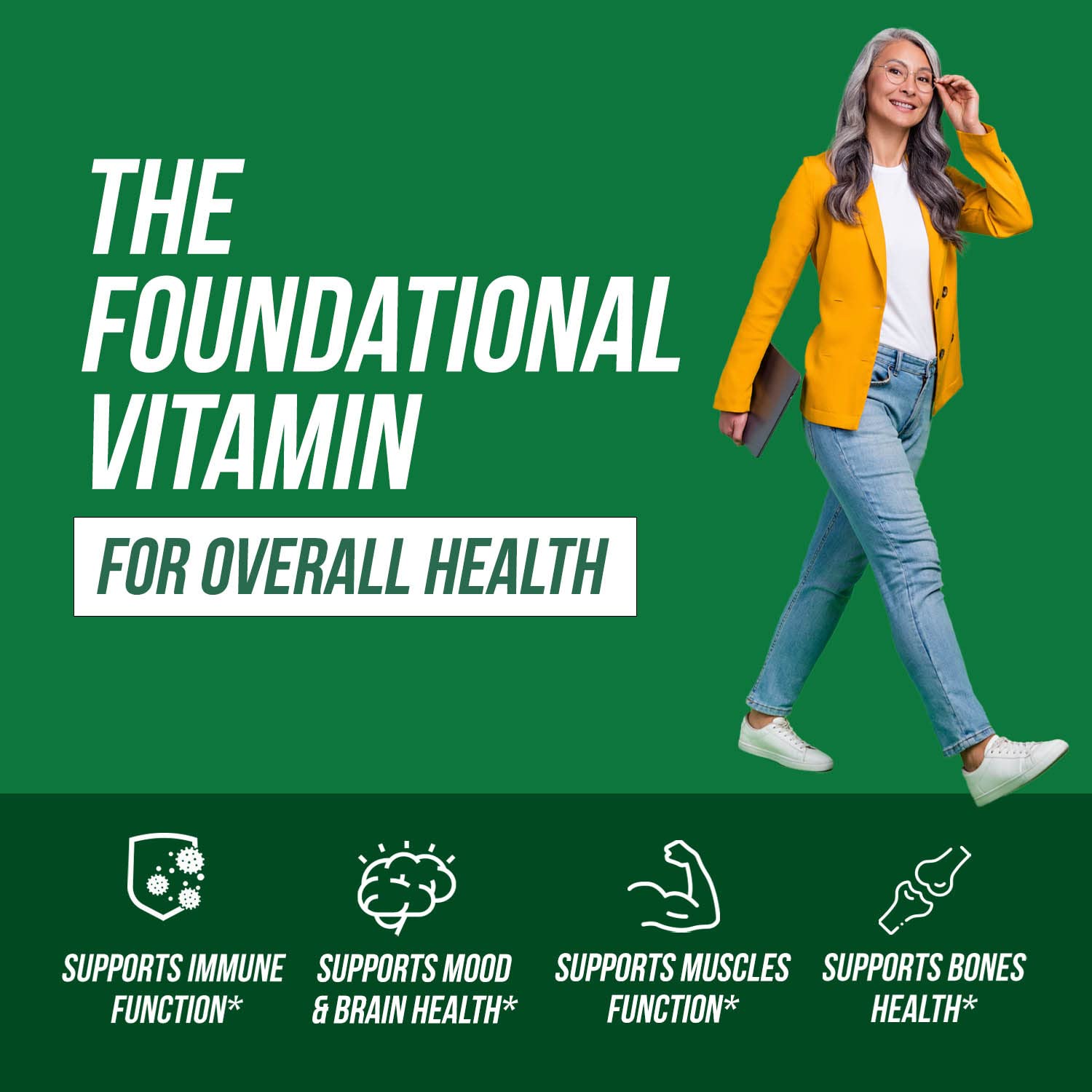 Suplemento certificado USDA orgánico Plant-D3 vitamin D3