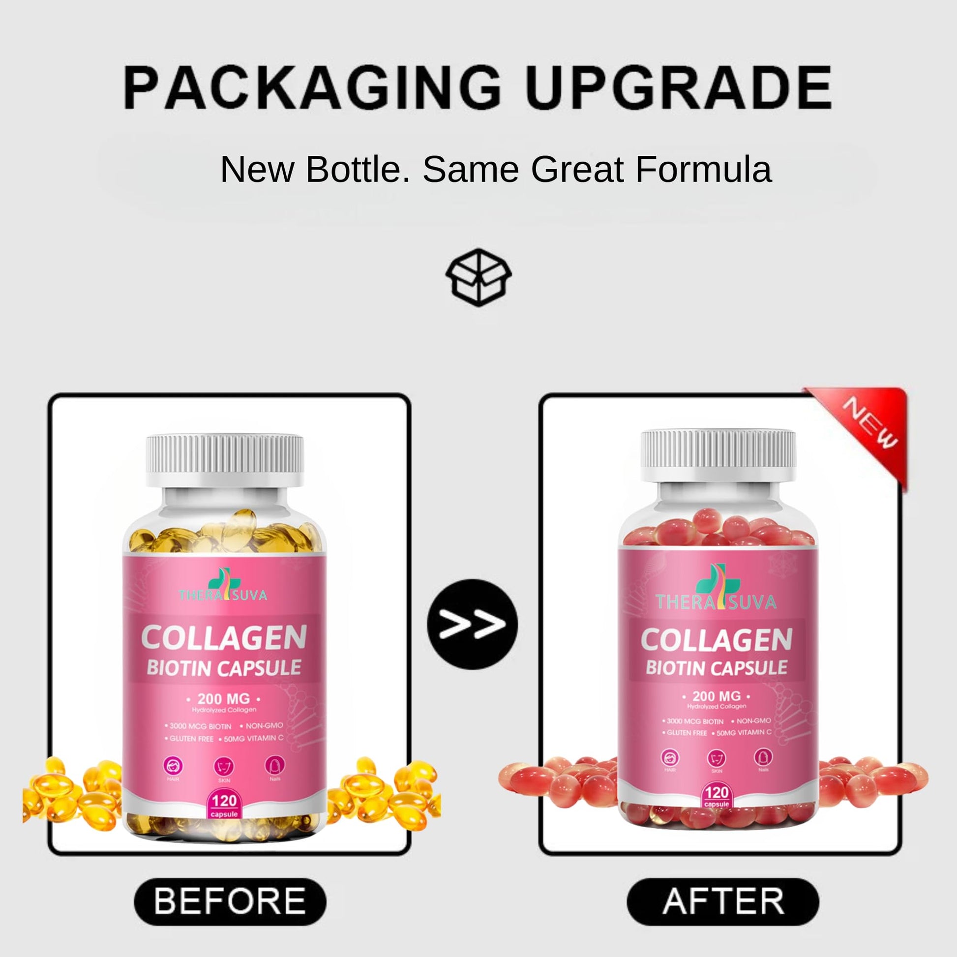 Suplemento colágeno biotina vitamina c saludable para belleza