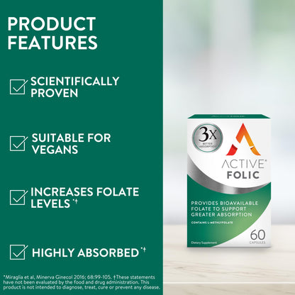 Suplemento para combatir cansancio Active Folic ACTIVEIRON