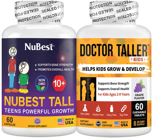 Suplemento crecimiento altura para niños y adolescentes - NuBest y Doctor Taller
