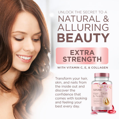 Suplemento para crecimiento de cabello y uñas fuertes